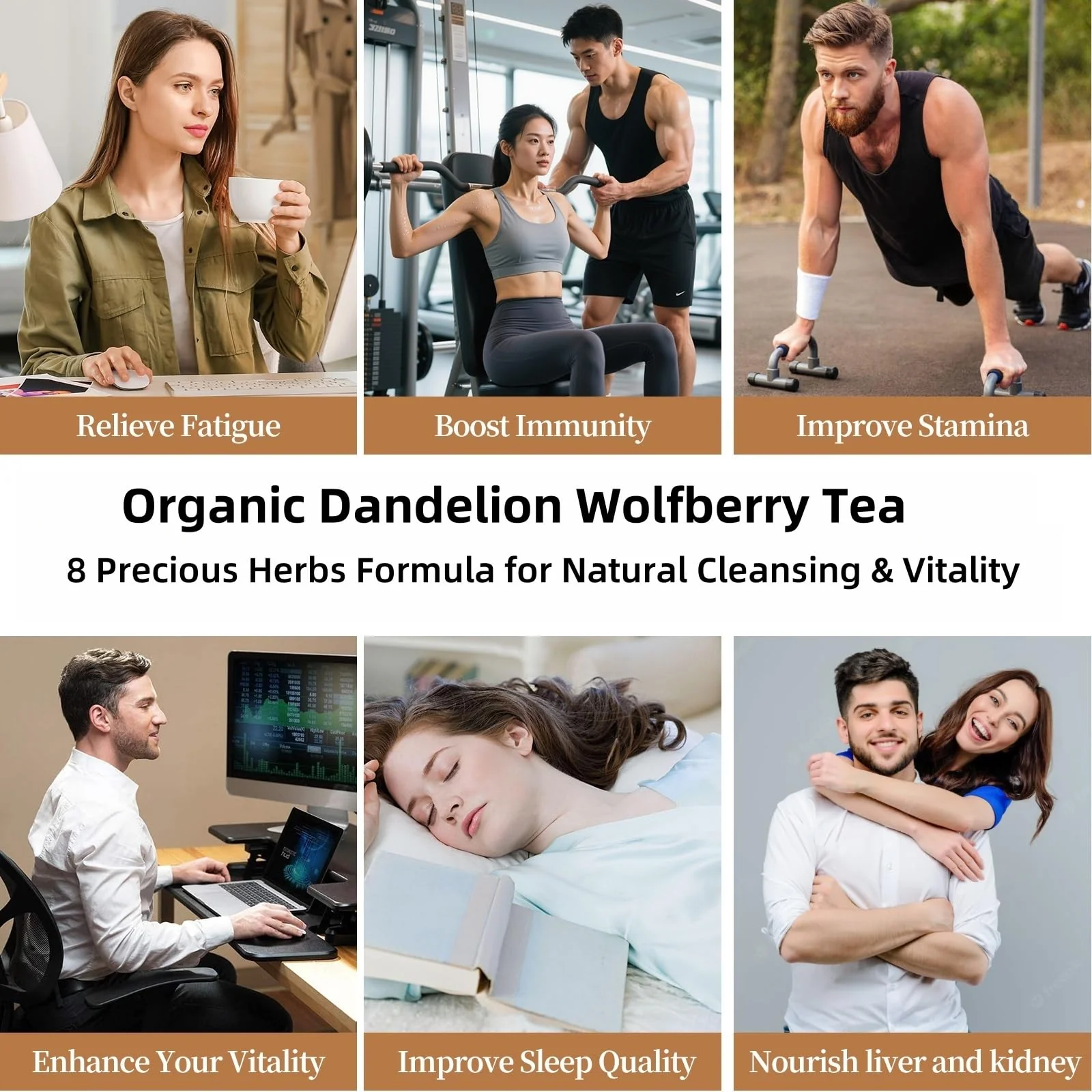 Premium Dandelion Root Tea โ Detox Herbal Blend โ Original โ 20 Tea Bags โ With goji licorice chrysanthemum - Canadian Distribution - Ships Free Within Canada on Orders Above CAD $199 - Image 5