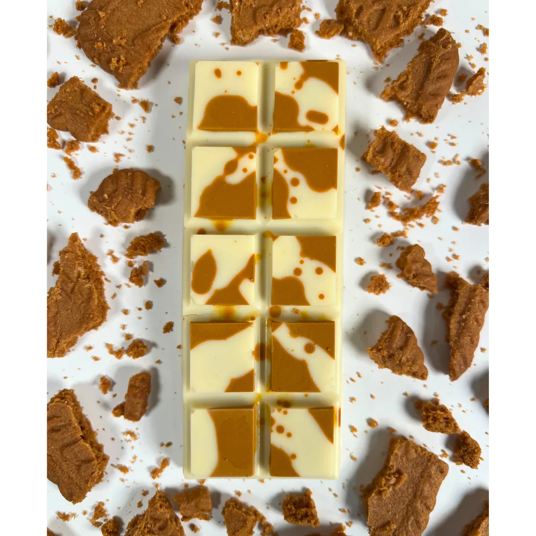 Private Label With Your Brand Name - Biscoff Crumble White Chocolate Bar - 480 x 70g Size Format - Made In Canada - Ships Free Within Canada on Orders Above CAD $199