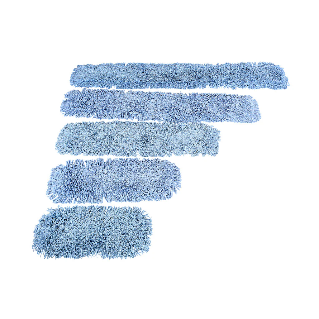 Pro-Stat® Blue Tie-On Dust Mop Head - Sold By The Case - Image 2