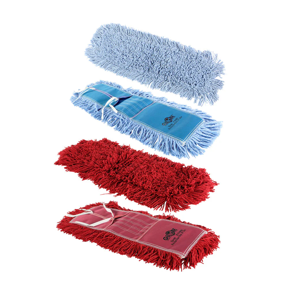 Pro-Stat® Blue Tie-On Dust Mop Head - Sold By The Case - Image 5
