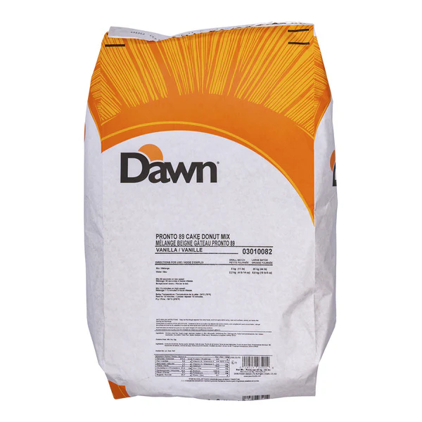 Pronto 89 Cake Donut | Mini Donut Mix - 1 x 20 kg - Dawn Foods - Baking Mixes and Ingredients - Canadian Distribution