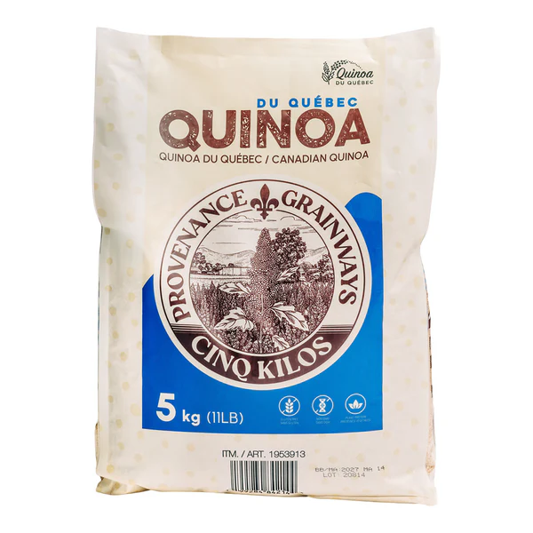 Provenance Grainways White Quinoa - 4 x 5 kg - Grocery and Food Items - Canadian Distribution - Ships Free Within Canada on Orders Above CAD $199
