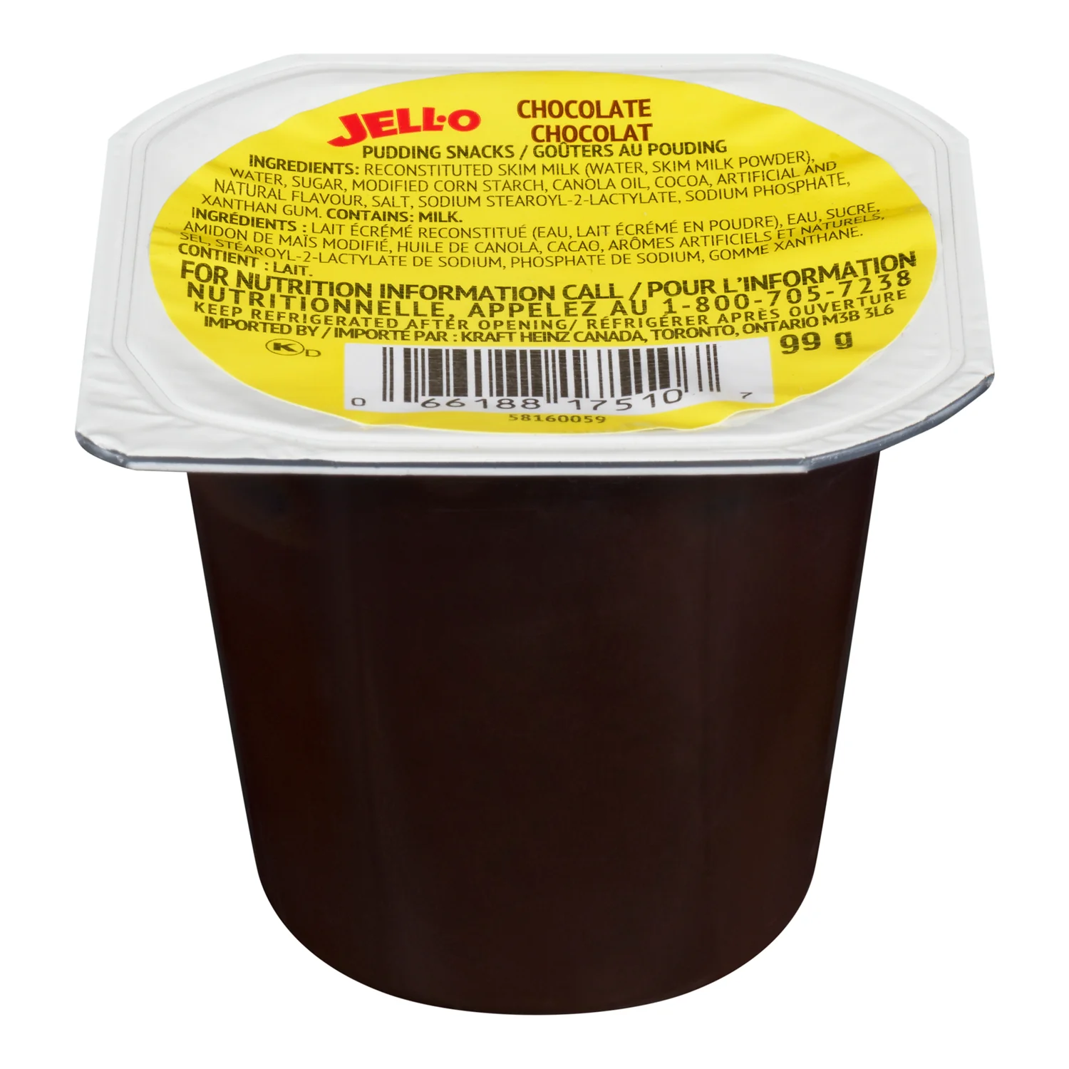 Pudding Chocolate Cup - 24 x 99 g - Kraft - Baking Mixes and Ingredients - Canadian Distribution - Ships Free Within Canada on Orders Above CAD $199