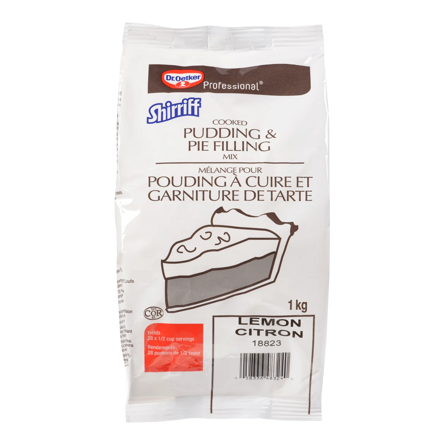Pudding Lemon Powder - 2 x 1 kg - Shirriff - Baking Mixes and Ingredients - Canadian Distribution - Ships Free Within Canada on Orders Above CAD $199
