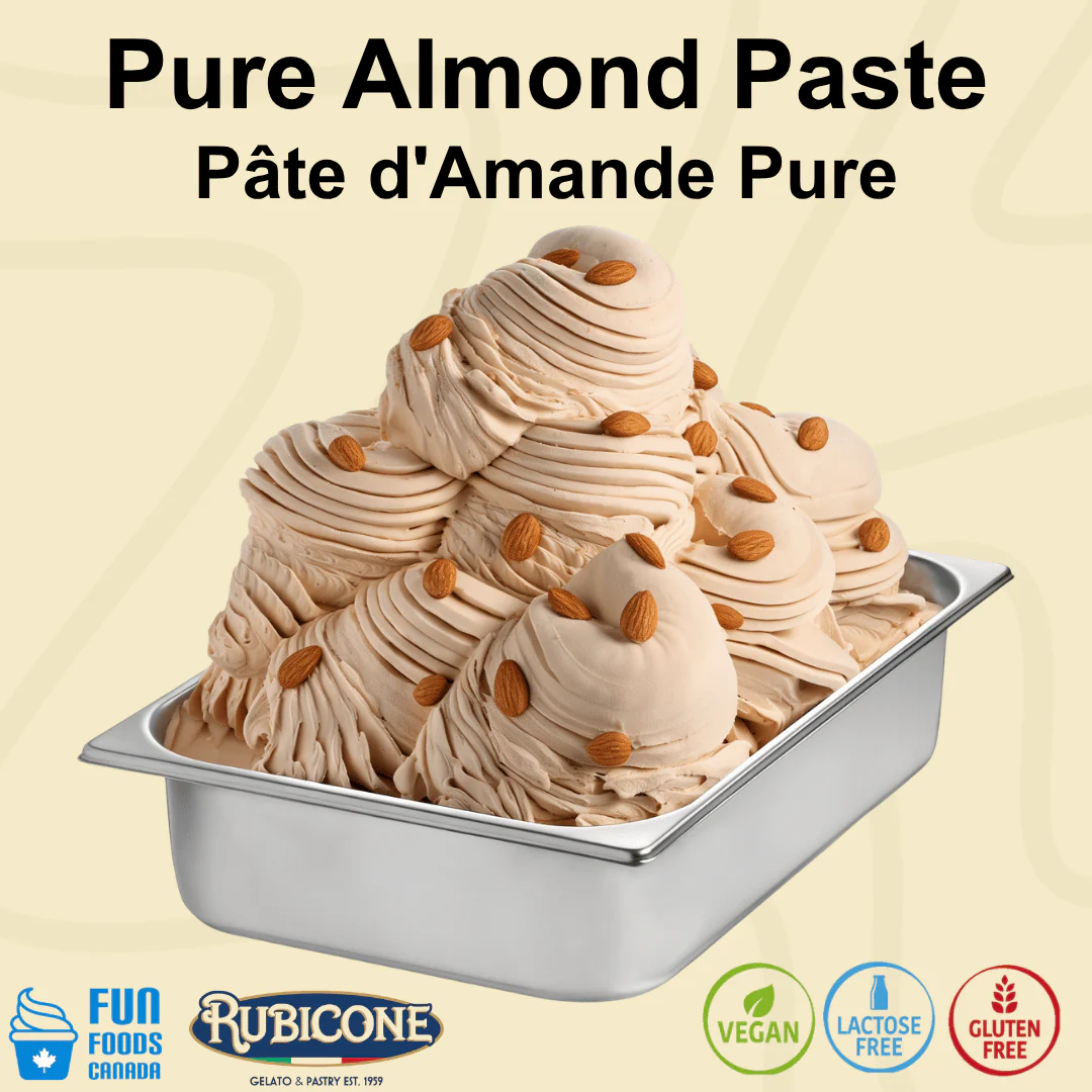 "PRE-ORDER" Pure Almond Paste - Classic Gelato Pastes - Case of 2 x 3 KG Buckets - Rubicone Canada - Ships Free Within Canada on Orders Above CAD $199