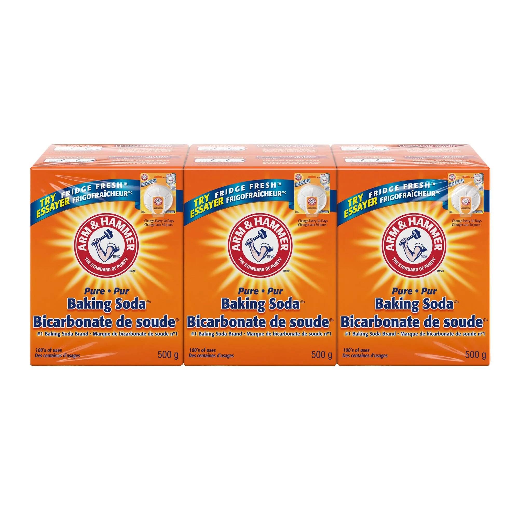 Pure Baking Soda - 4 Cases x 6 Boxes x 500 g - Arm & Hammer - Canadian Distribution - Ships Free Within Canada on Orders Above CAD $199 - Image 3