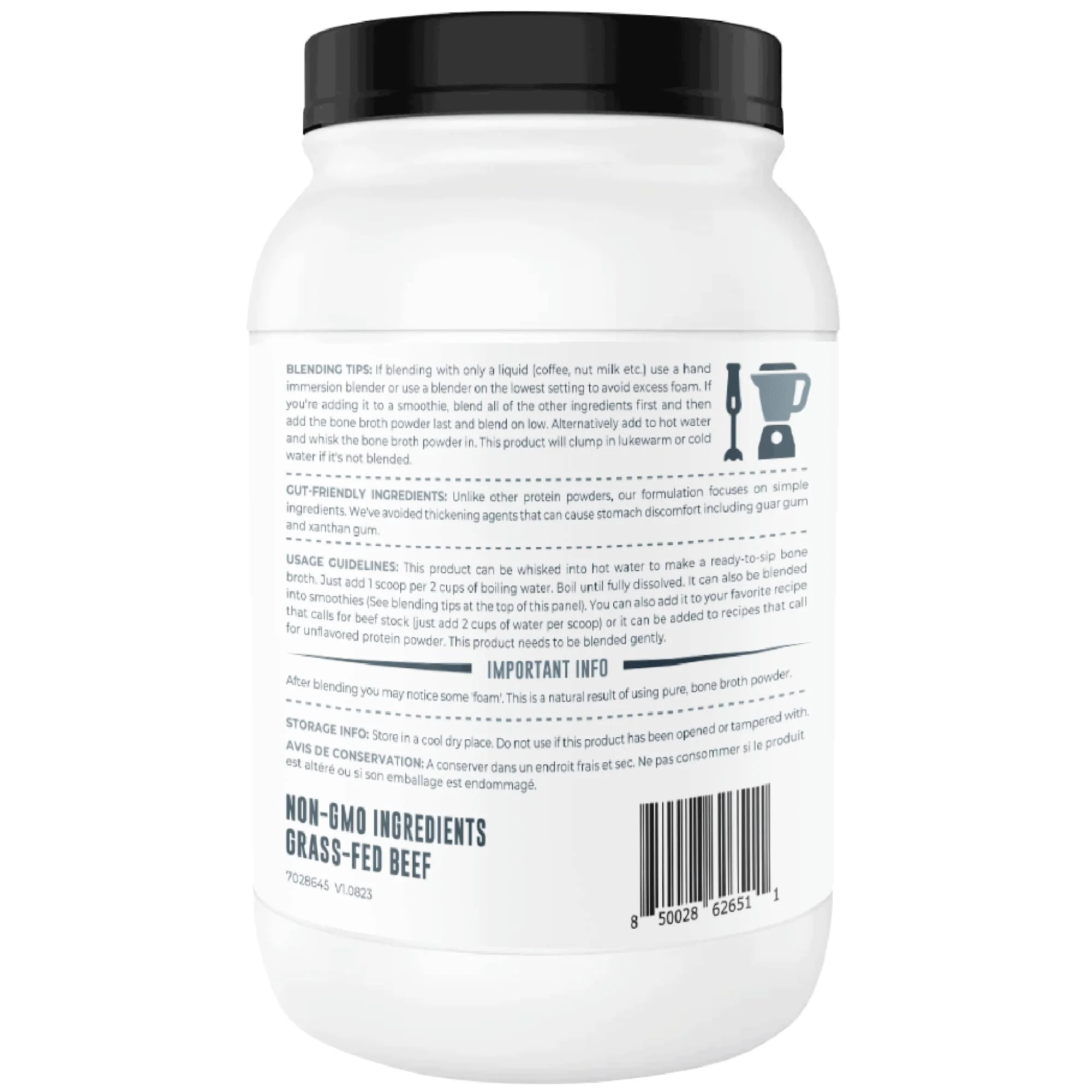Pure Grass-Fed - Beef Bone Broth Protein Powder - Keto/Paleo - 907g - Canadian Distribution - Ships Free Within Canada on Orders Above CAD $199 - Image 3