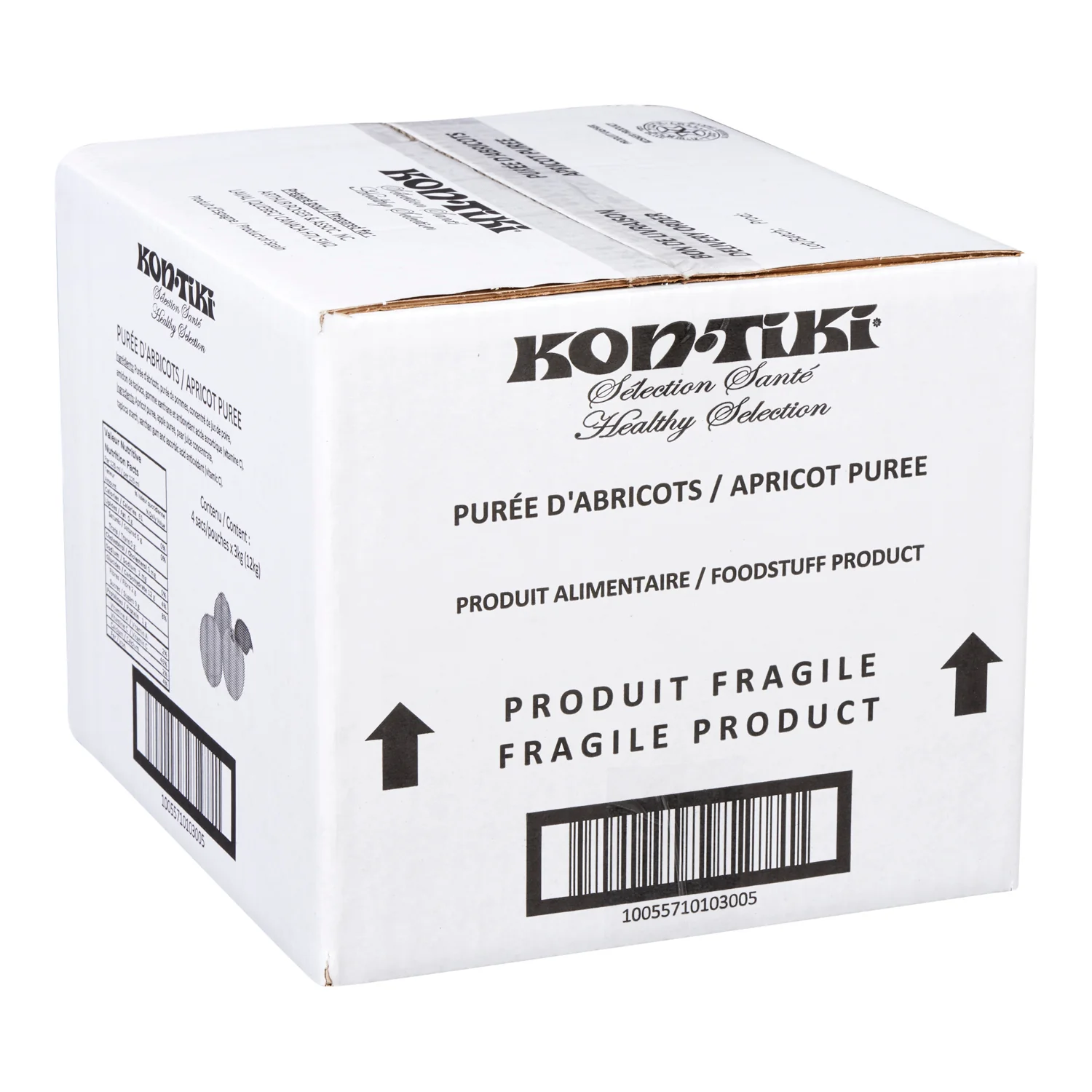Puree Apricot - 4 x 3 L - Kontiki - Restaurant and Foodservice Ingredients - Canadian Distribution - Ships Free Within Canada on Orders Above CAD $199 - Image 2