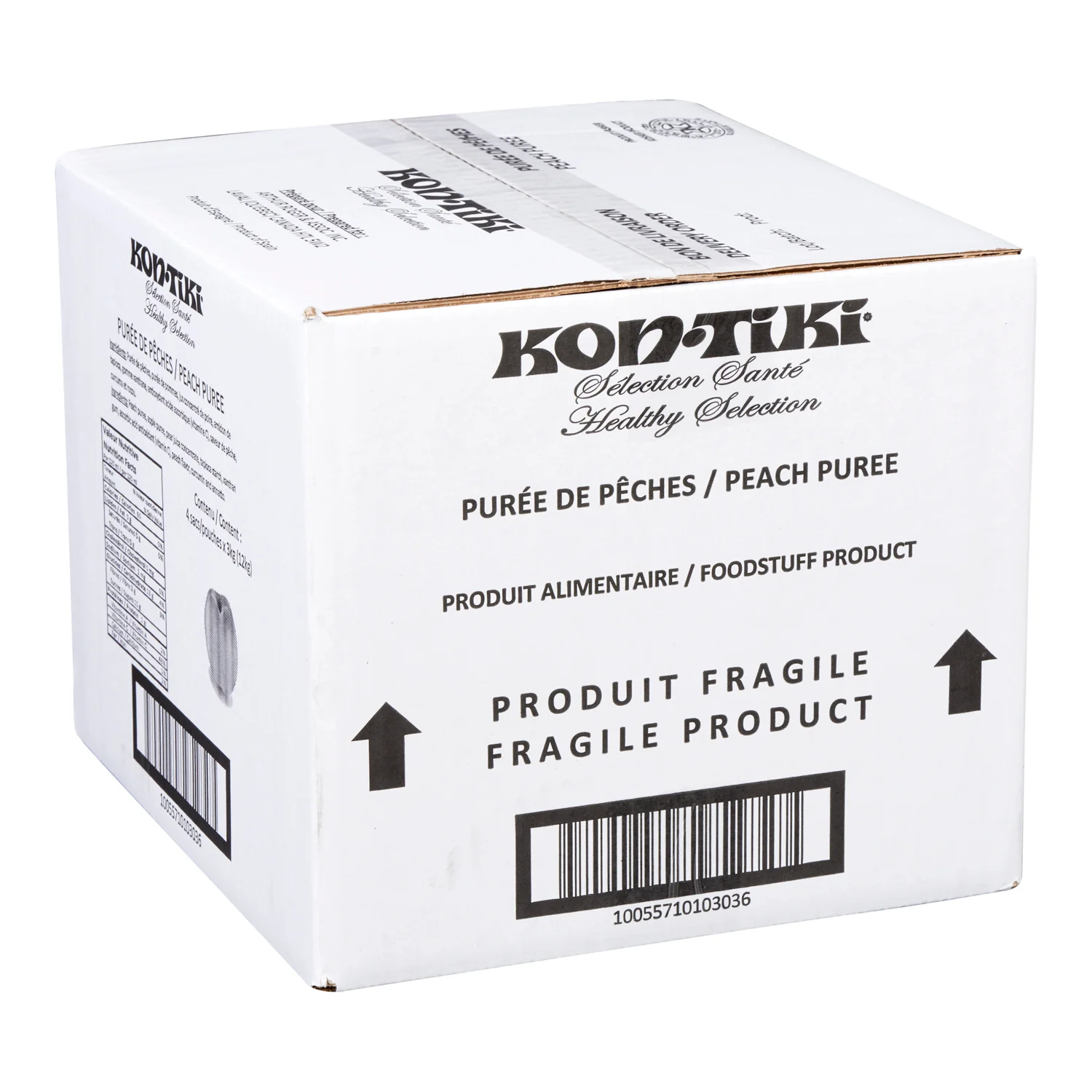 Puree Peach - 4 x 3 L - Kontiki - Restaurant and Foodservice Ingredients - Canadian Distribution - Ships Free Within Canada on Orders Above CAD $199 - Image 2