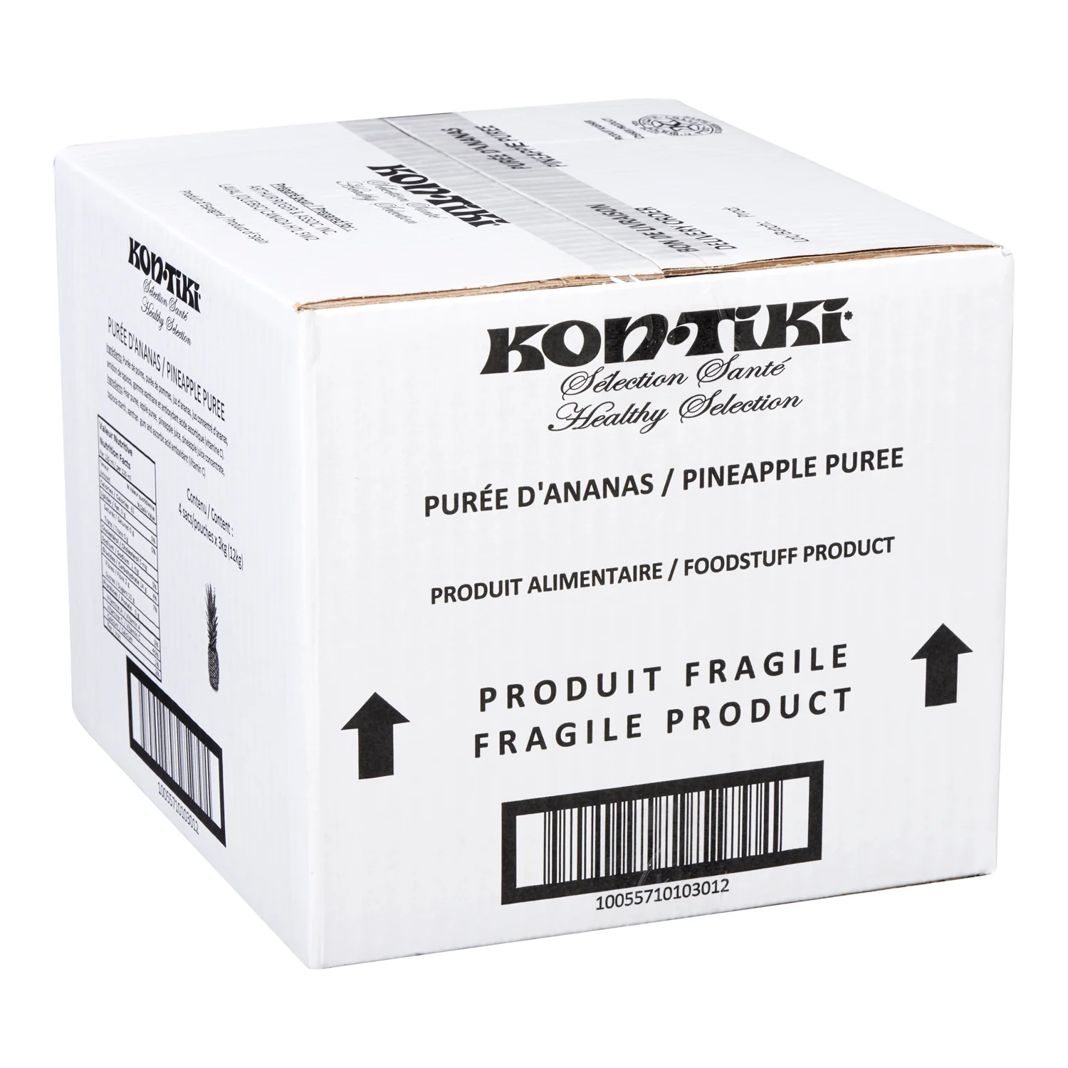Puree Pineapple - 4 x 3 L - Kontiki - Restaurant and Foodservice Ingredients - Canadian Distribution - Ships Free Within Canada on Orders Above CAD $199 - Image 2