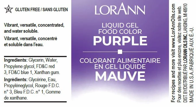 Purple Liquid Gel Coloring - Food Coloring - 4oz - 32oz - Ships Free Within Canada on Orders Above CAD $199 - Image 3