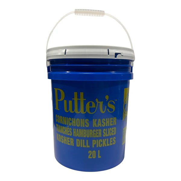 Putter's Kosher Hamburger Sliced Pickles - 4 x 20L - Grocery and Food Items - Canadian Distribution - Ships Free Within Canada on Orders Above CAD $199