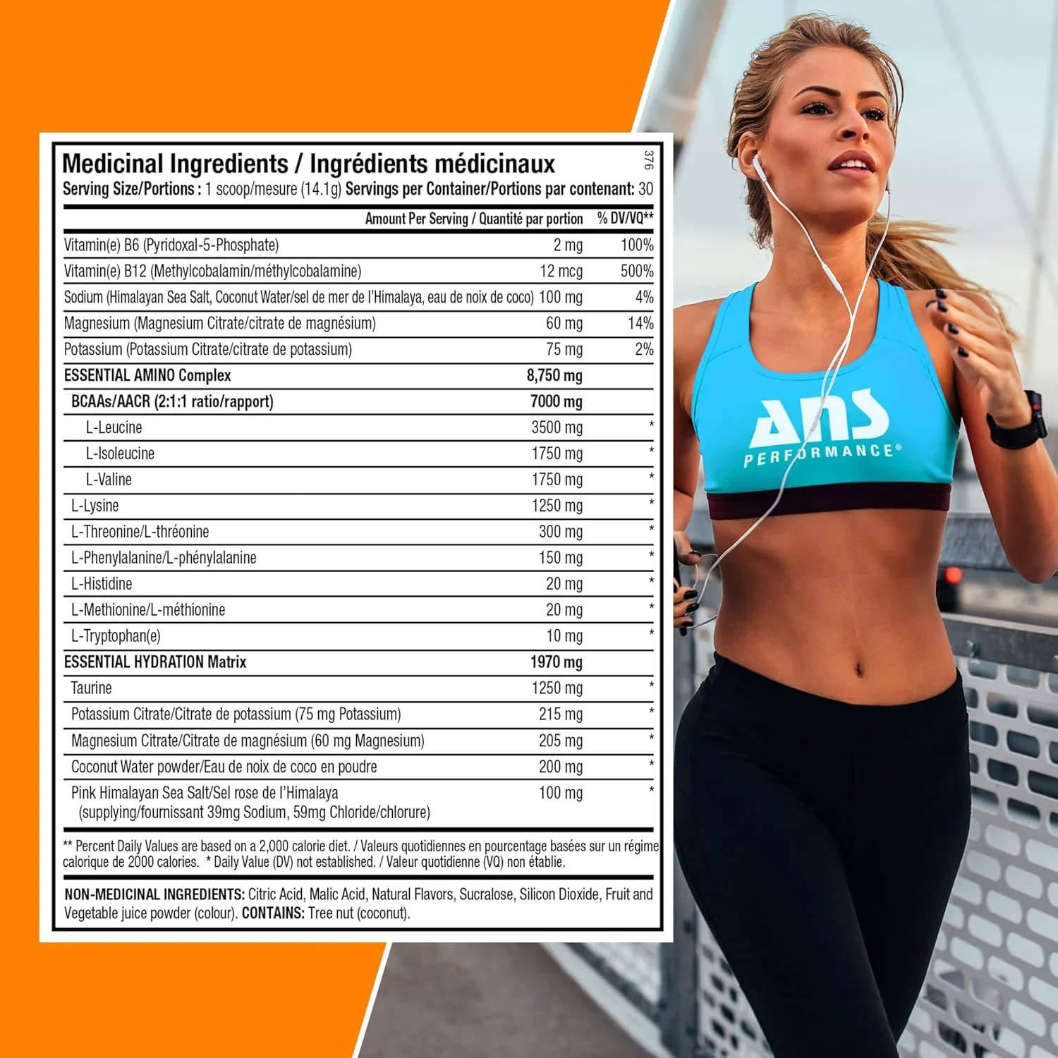 Quench – EAA + Electrolytes Powder – Peach Mango – Ships Free Within Canada on Orders Above CAD $199 - Image 6