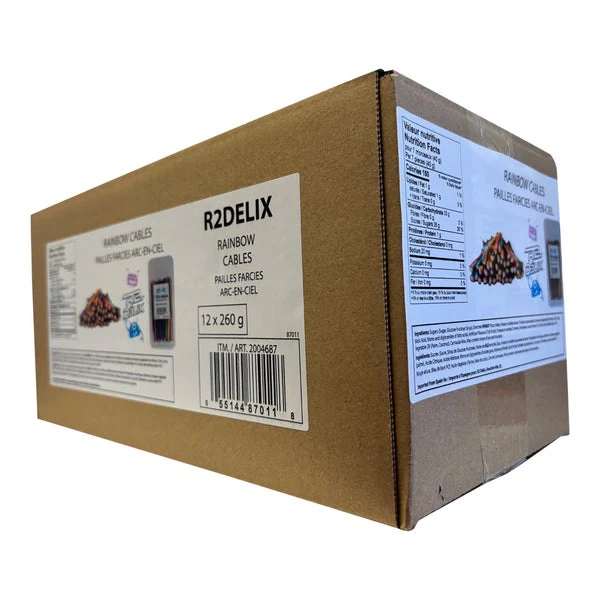 Rainbow Cables - 4 Cases x 12 Packs x 260 g - R2-Delix - Canadian Distribution - Ships Free Within Canada on Orders Above CAD $199 - Image 2