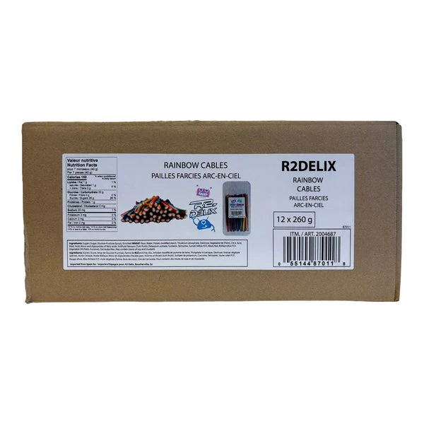 Rainbow Cables - 4 Cases x 12 Packs x 260 g - R2-Delix - Canadian Distribution - Ships Free Within Canada on Orders Above CAD $199 - Image 3