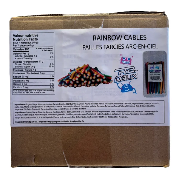 Rainbow Cables - 4 Cases x 12 Packs x 260 g - R2-Delix - Canadian Distribution - Ships Free Within Canada on Orders Above CAD $199 - Image 4