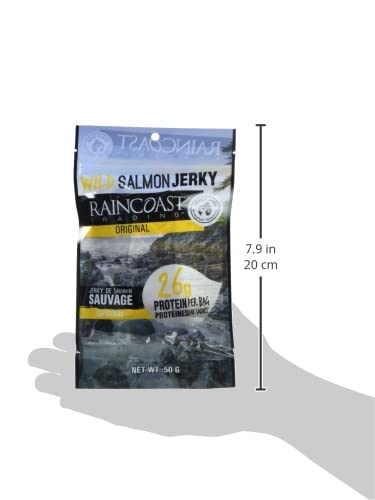 RAINCOAST TRADING CO Original Wild Salmon Jerky, 2 x 50g - Canadian Distribution - Ships Free Within Canada on Orders Above CAD $199 - Image 4