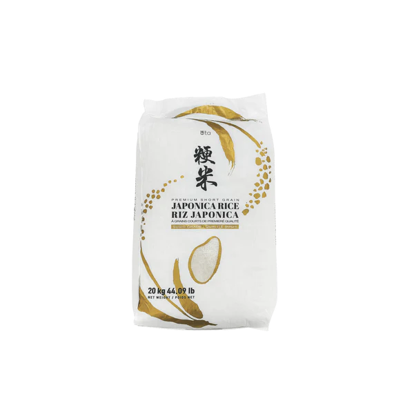 Ran Foods Japonica Sushi Rice - 4 x 20 kg - Grocery and Food Items - Canadian Distribution - Ships Free Within Canada on Orders Above CAD $199