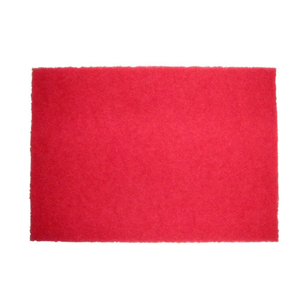 Red Buffing Rectangular Floor Pads - Sold By The Case