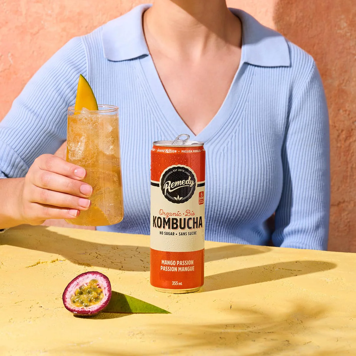 Remedy โ Kombucha โ Mango Passion โ 24 ร 355mL โ Sugar free - Canadian Distribution - Ships Free Within Canada on Orders Above CAD $199 - Image 4