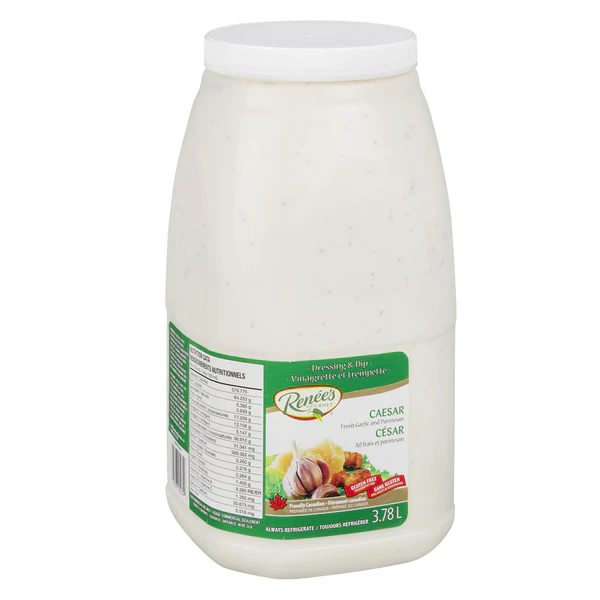 Renée’s Gourmet Caesar Dressing and Dip - 4 x 3.78 L - Grocery and Food Items - Canadian Distribution - Ships Free Within Canada on Orders Above CAD $199
