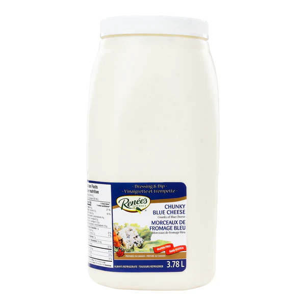 Renée’s Gourmet Chunky Blue Cheese - 4 x 3.78 L - Grocery and Food Items - Canadian Distribution - Ships Free Within Canada on Orders Above CAD $199