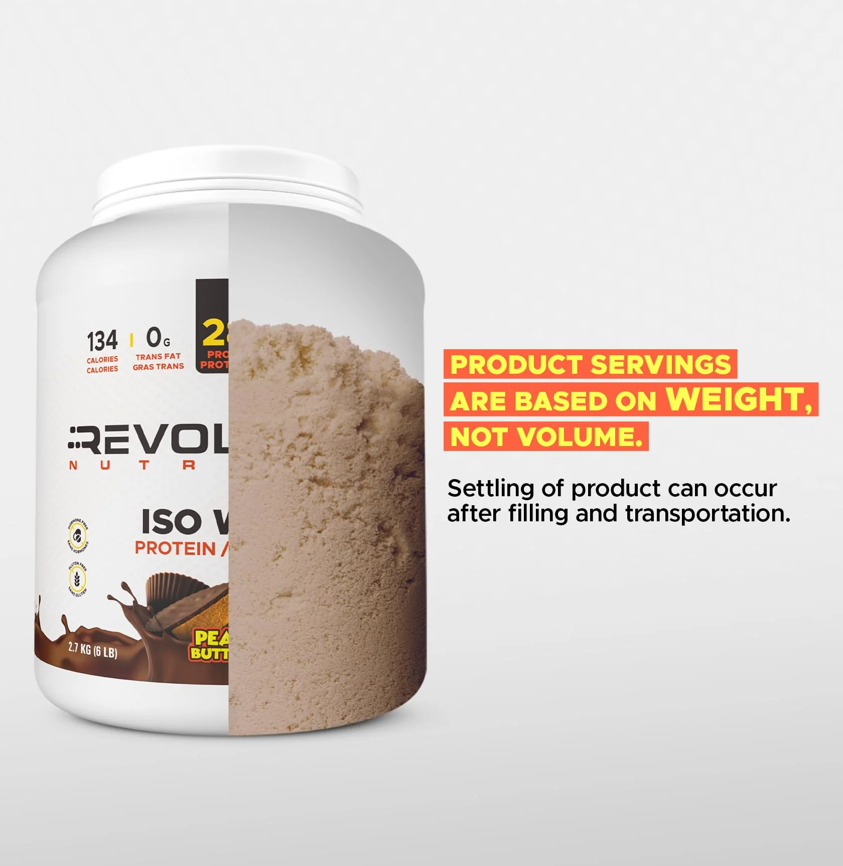 Revolution Nutrition โ Iso Whey โ Chocolate Peanut Butter Cup โ 6 lb - Canadian Distribution - Ships Free Within Canada on Orders Above CAD $199 - Image 3
