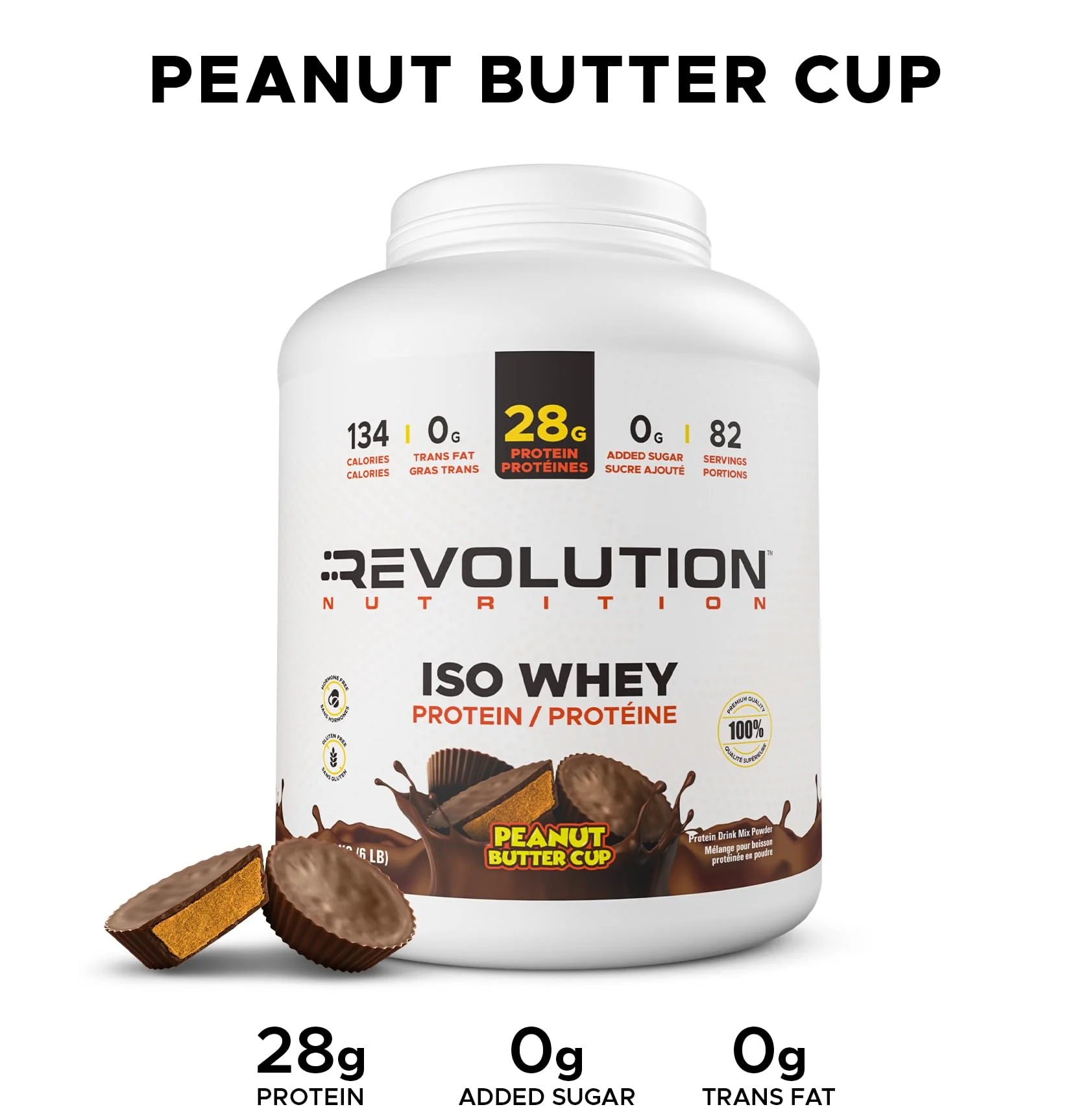 Revolution Nutrition โ Iso Whey โ Chocolate Peanut Butter Cup โ 6 lb - Canadian Distribution - Ships Free Within Canada on Orders Above CAD $199 - Image 8