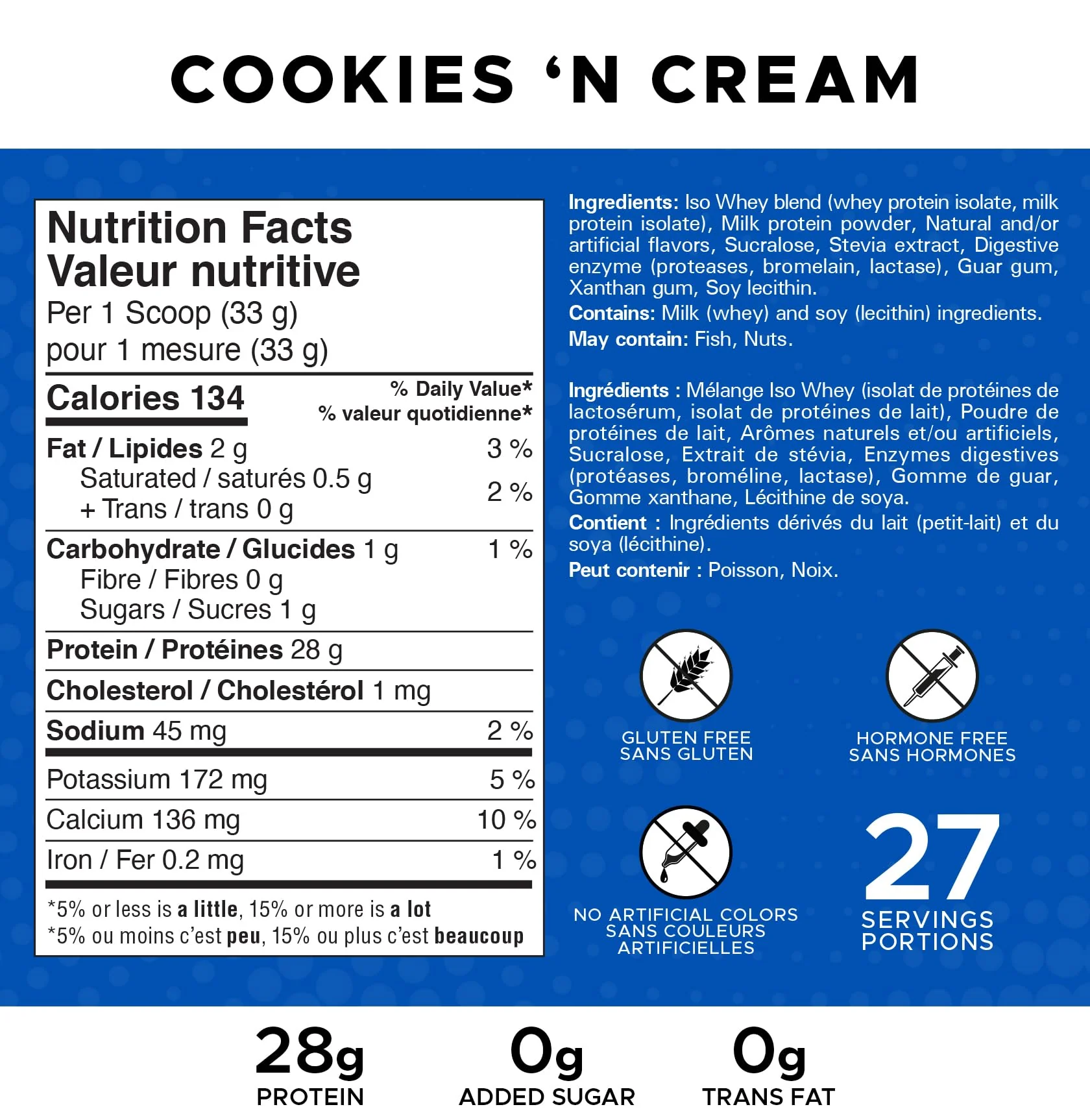 Revolution Nutrition – Iso Whey Protein Powder – Cookies and Cream – 2lb – 100 percent isolate - Canadian Distribution - Ships Free Within Canada on Orders Above CAD $199 - Image 7