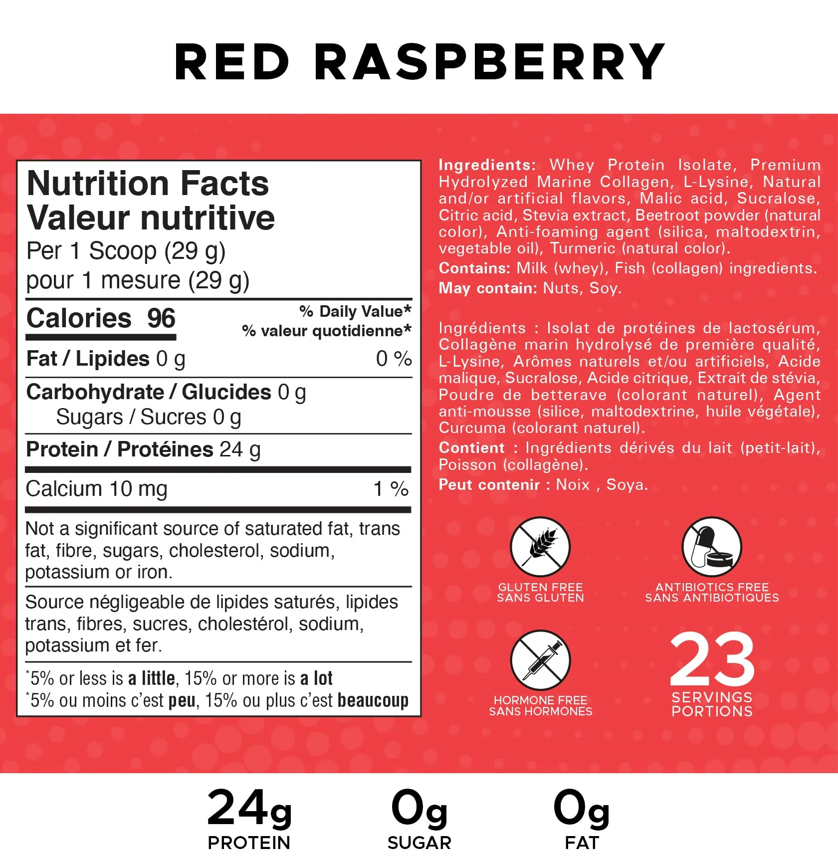Revolution Nutrition – Splash Clear Isolate – Red Raspberry – 667g - Canadian Distribution - Ships Free Within Canada on Orders Above CAD $199 - Image 8
