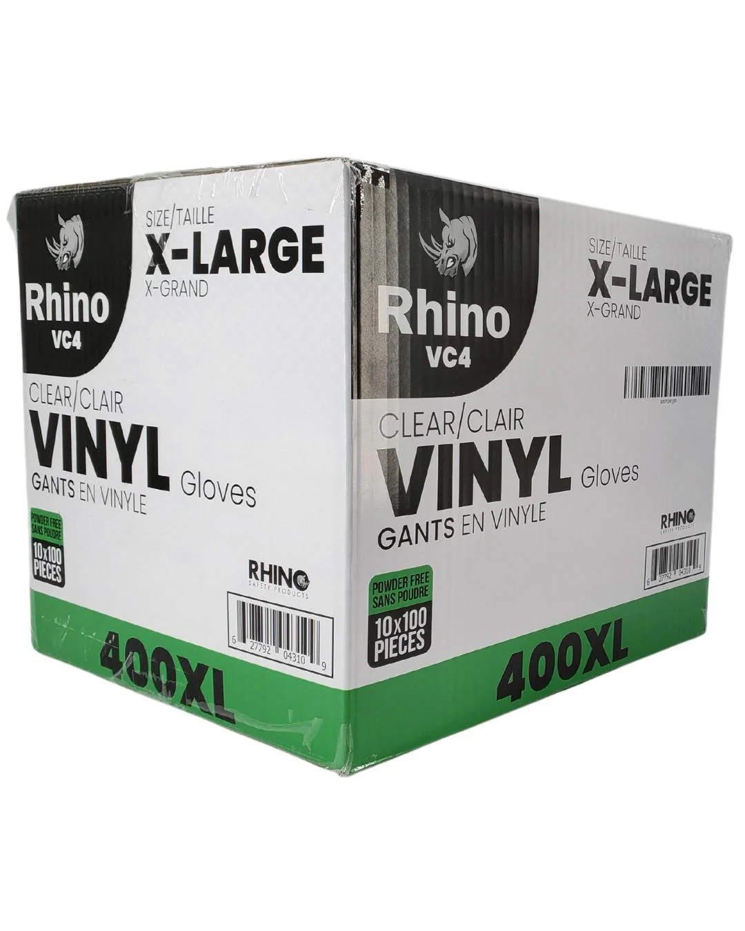 Rhino - VC4 - Clear Vinyl Gloves - Extra Large - 10 x 100 count - Image 4