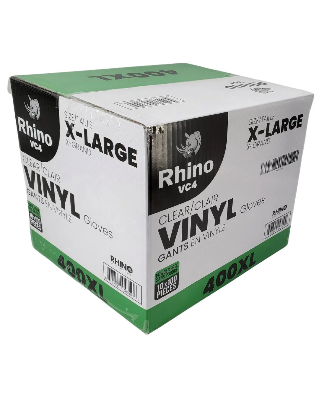 Rhino - VC4 - Clear Vinyl Gloves - Extra Large - 10 x 100 count - Image 5