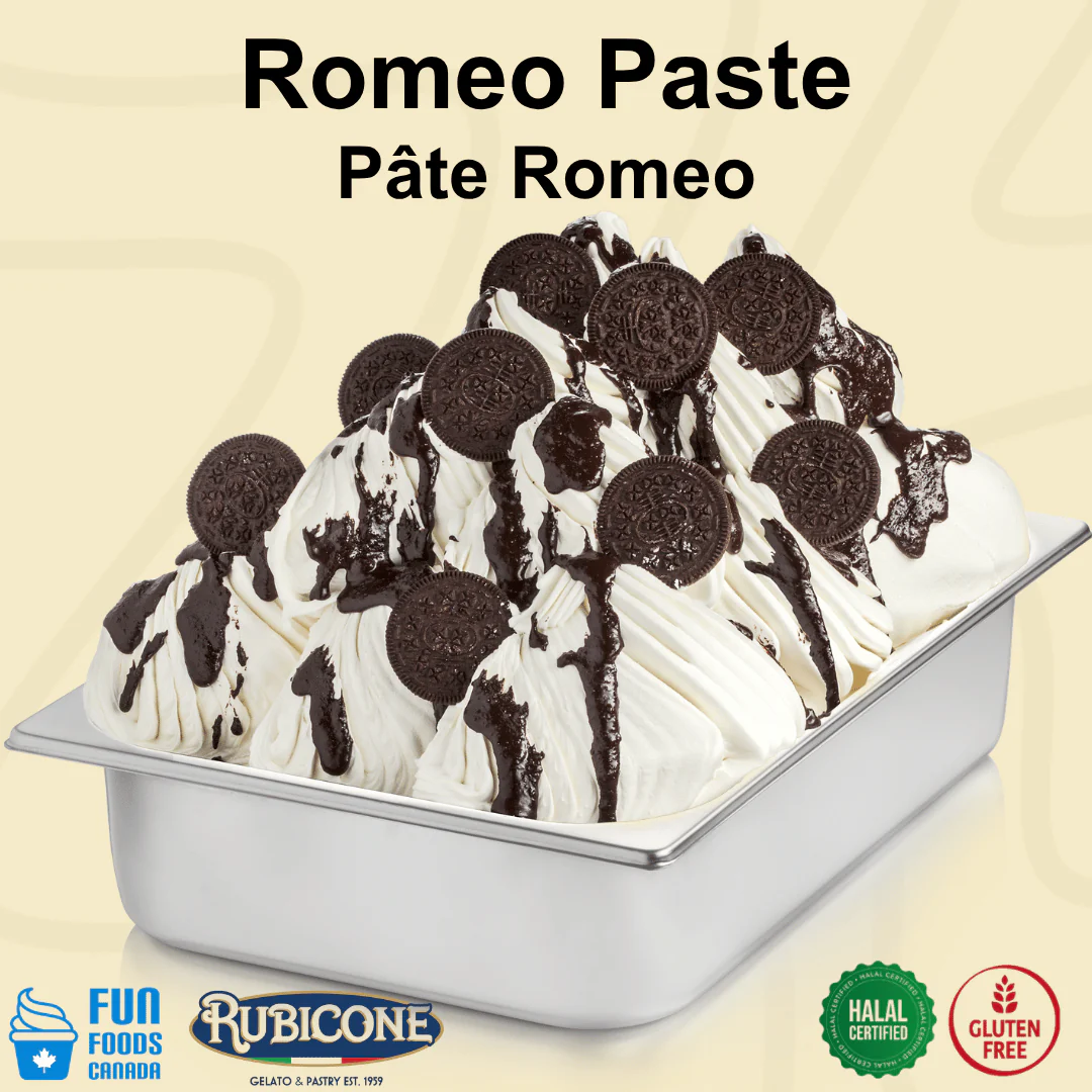 "PRE-ORDER" Romeo Paste - Classic Gelato Pastes - Case of 2 x 3 KG Buckets - Rubicone Canada - Ships Free Within Canada on Orders Above CAD $199