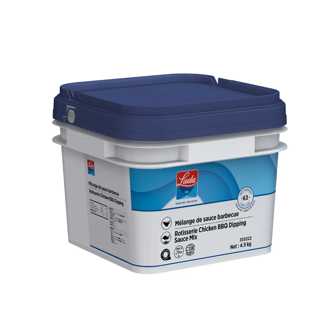 Rotisserie Chicken BBQ Dipping Sauce Mix - 1 X 4.5 kg Tub - Luda Foods - Prepared in Canada - Ships Free Within Canada on Orders Above CAD $199