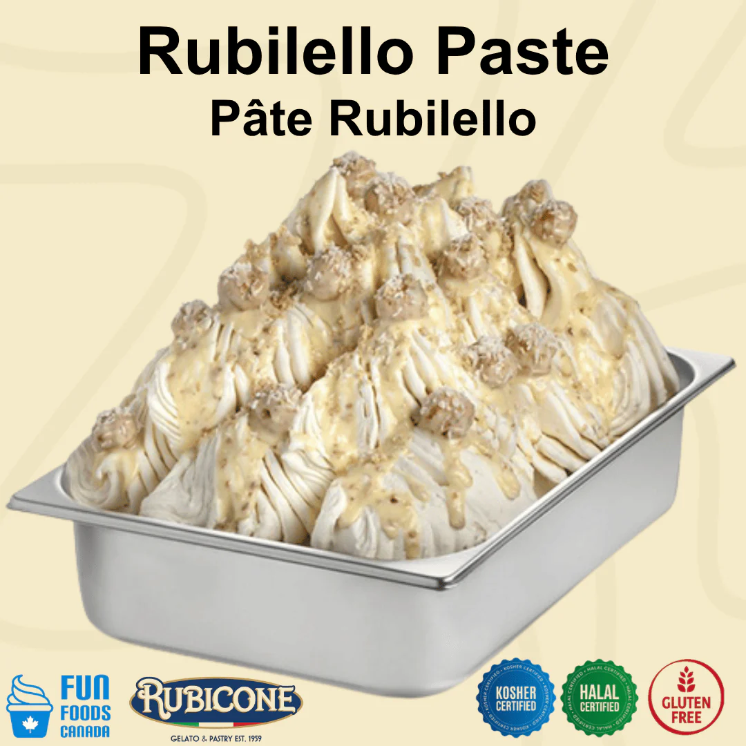 "PRE-ORDER" Rubilello Paste - Classic Gelato Pastes - Case of 2 x 3 KG Buckets - Rubicone Canada - Ships Free Within Canada on Orders Above CAD $199