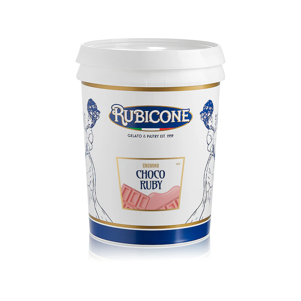 "PRE-ORDER" Ruby Chocolate Spreadable Filling Cream - Cremino Choco Ruby - 5 KG Bucket - Rubicone Canada - Ships Free Within Canada on Orders Above CAD $199 - Image 2