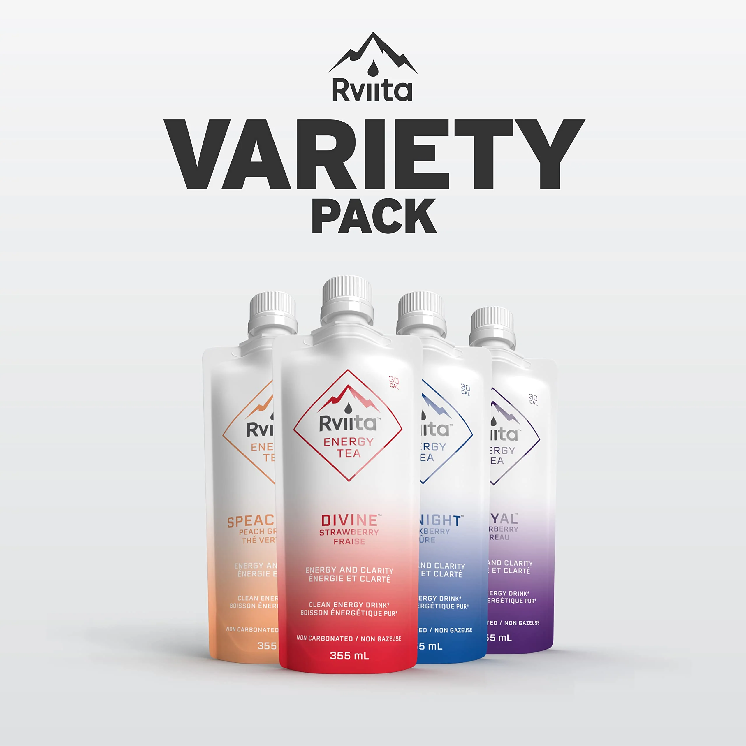 Rviita – Energy Tea – Variety Pack – 141mg Caffeine – 355ml x 8 - Canadian Distribution - Ships Free Within Canada on Orders Above CAD $199 - Image 3