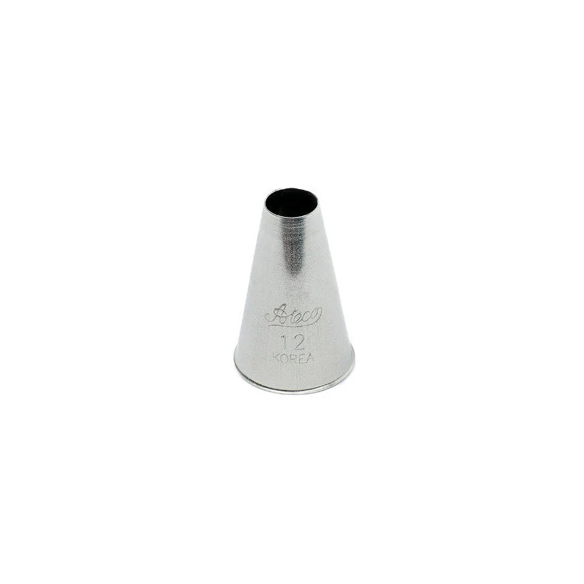 S/S #12 Plain Round Piping Tip - Canadian Distribution - Ships Free Within Canada on Orders Above CAD $199