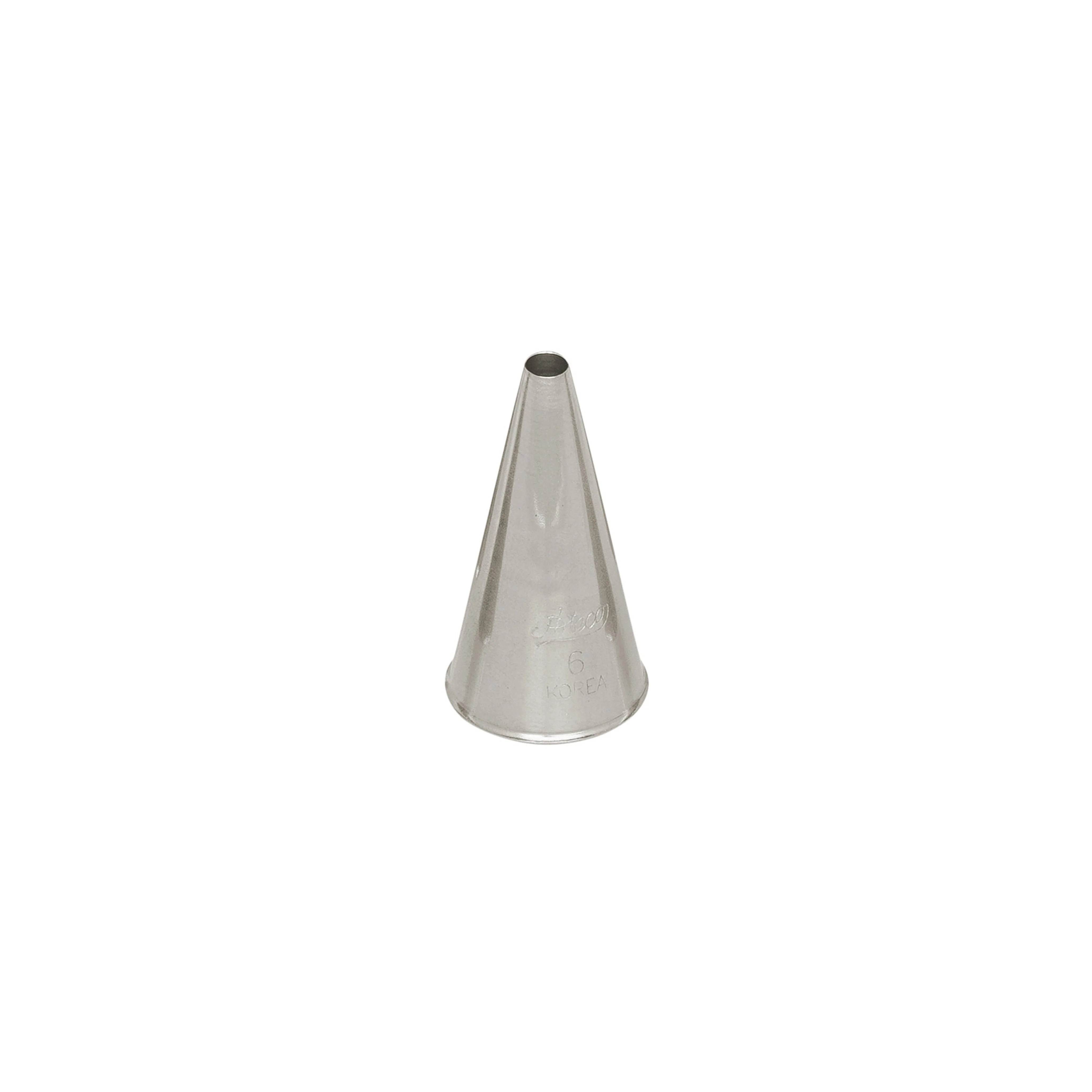 S/S #6 Plain Round Piping Tip - Canadian Distribution - Ships Free Within Canada on Orders Above CAD $199
