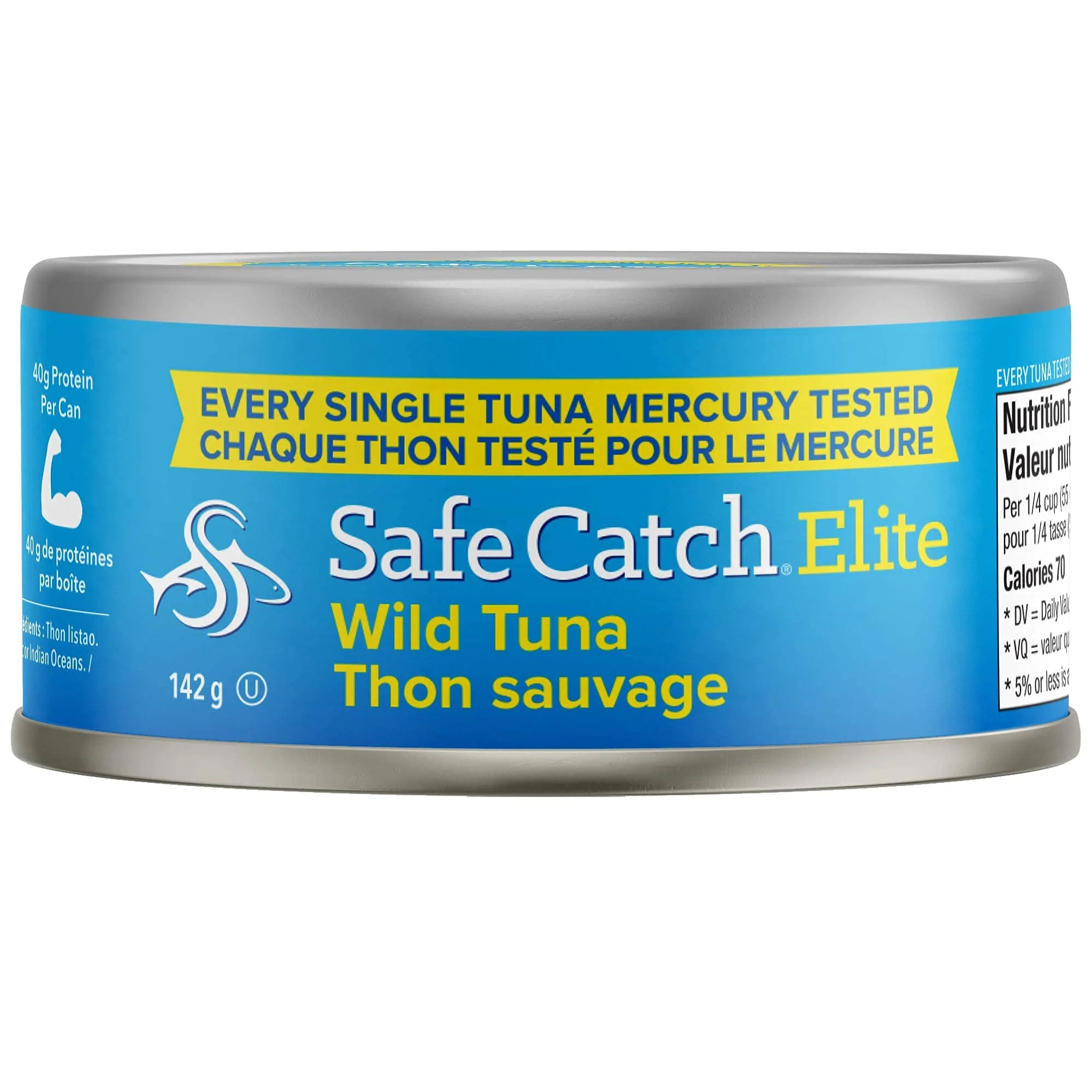 Safe Catch – Wild Tuna – Original – 12 × 5oz – Lowest Mercury Certified - Canadian Distribution - Ships Free Within Canada on Orders Above CAD $199
