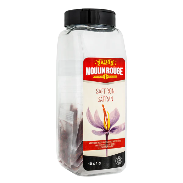 Saffron - 4 Cases x 10 Vials x 1 g - Moulin Rouge - Canadian Distribution - Ships Free Within Canada on Orders Above CAD $199