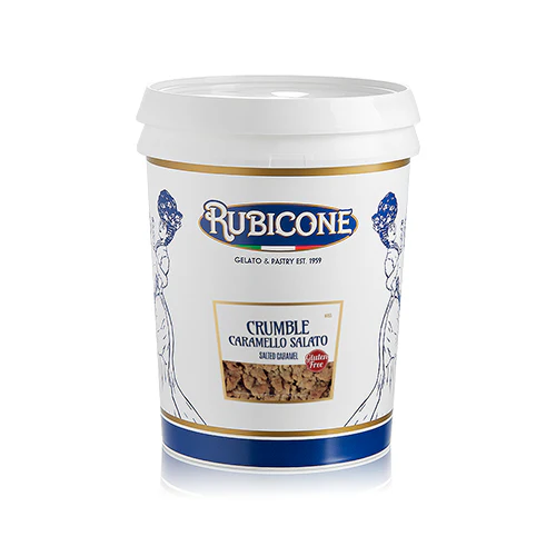 "PRE-ORDER" Salted Caramel Crumble - Case of 2 x 4 KG Buckets - Rubicone Canada - Made in Italy - Ships Free Within Canada on Orders Above CAD $199 - Image 2