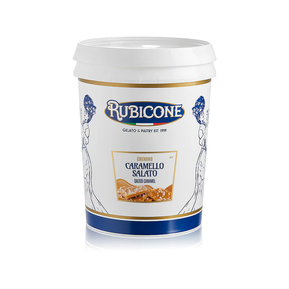 "PRE-ORDER" Salted Caramel Spreadable Filling Cream - Cremino Salted Caramel - Case of 2 x 5 KG Buckets - Rubicone Canada - Ships Free Within Canada on Orders Above CAD $199 - Image 2