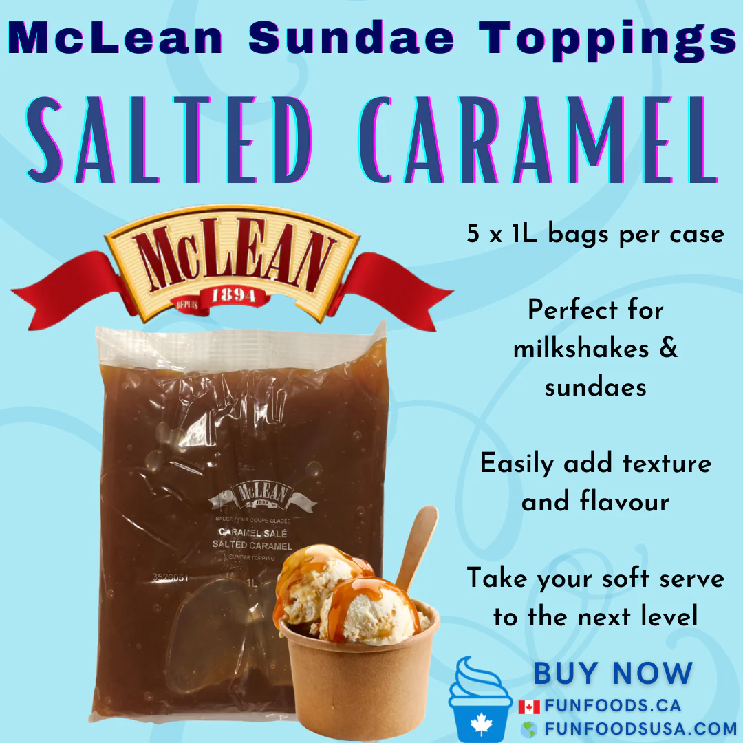 Salted Caramel Sundae Topping - 5X1L/CS - by McLean Canada - Image 2