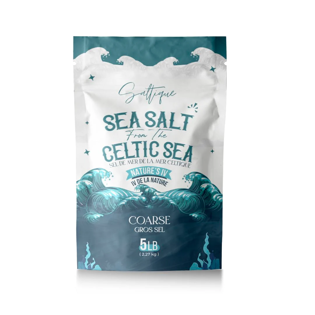Saltique โ French Sea Salt โ Coarse โ 5 lb - Canadian Distribution - Ships Free Within Canada on Orders Above CAD $199
