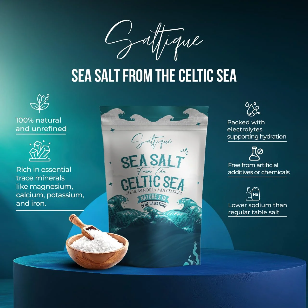 Saltique โ French Sea Salt โ Coarse โ 5 lb - Canadian Distribution - Ships Free Within Canada on Orders Above CAD $199 - Image 5