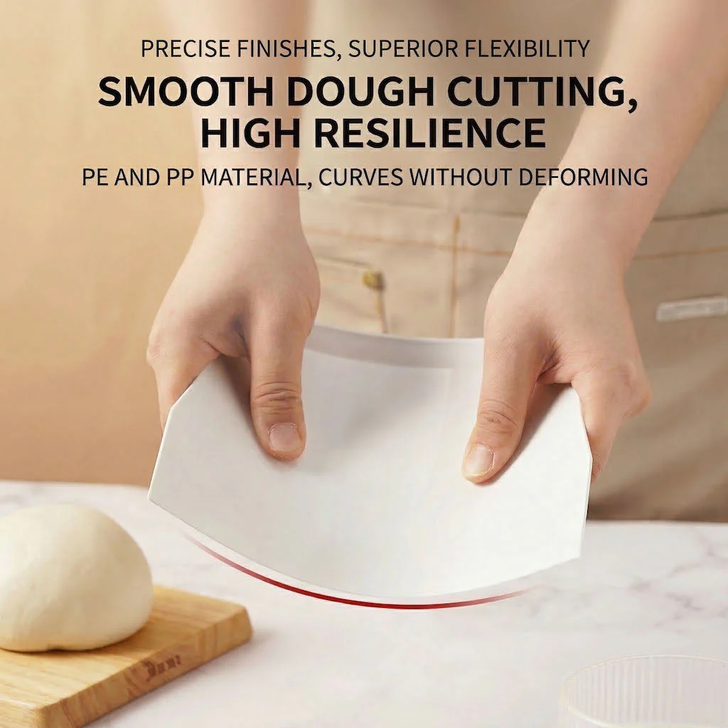 SANNENG Antibacterial PP Dough Scraper (Hard/Rigid), 133 Ă— 95 mm - Canadian Distribution - Ships Free Within Canada on Orders Above CAD $199 - Image 2
