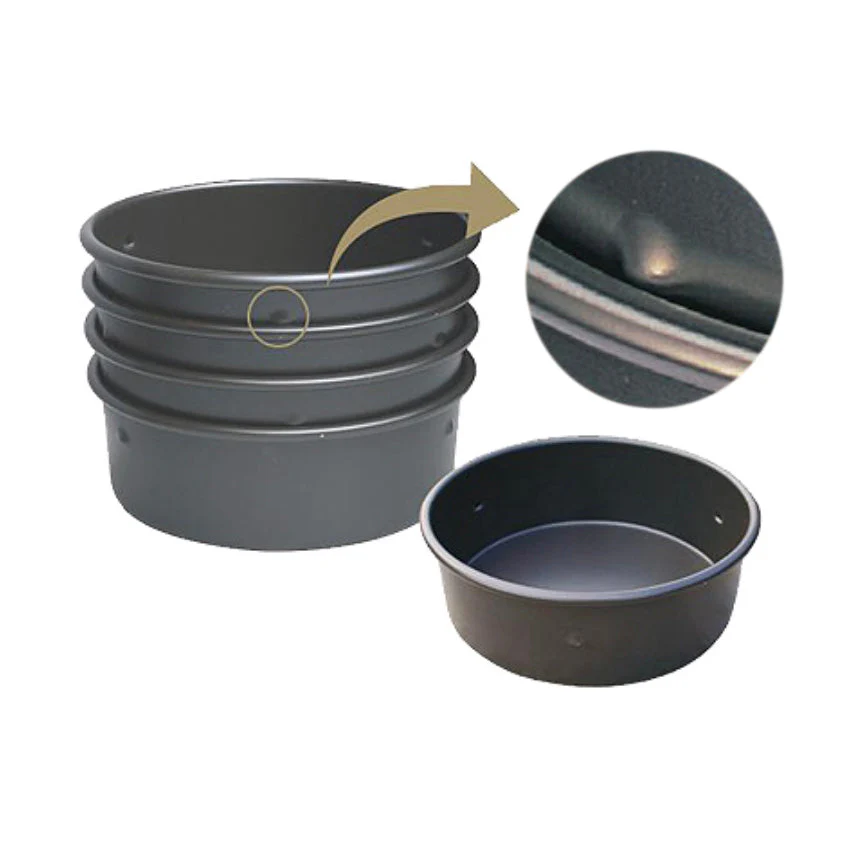 SANNENG Hard Anodized Deep Round Cake Pan with Fixed Bottom - Canadian Distribution - Ships Free Within Canada on Orders Above CAD $199 - Image 4
