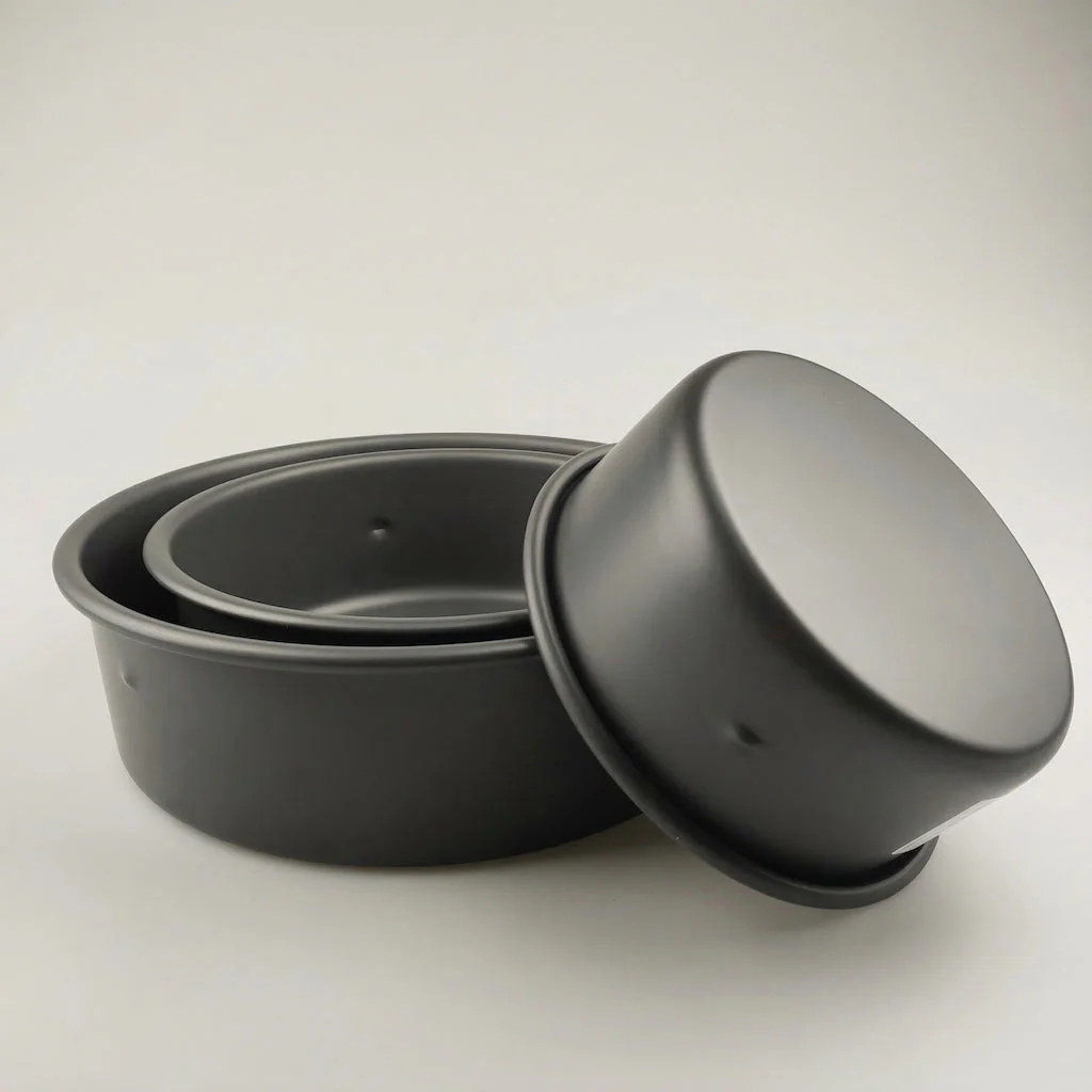 SANNENG Hard Anodized Deep Round Cake Pan with Fixed Bottom - Canadian Distribution - Ships Free Within Canada on Orders Above CAD $199 - Image 5