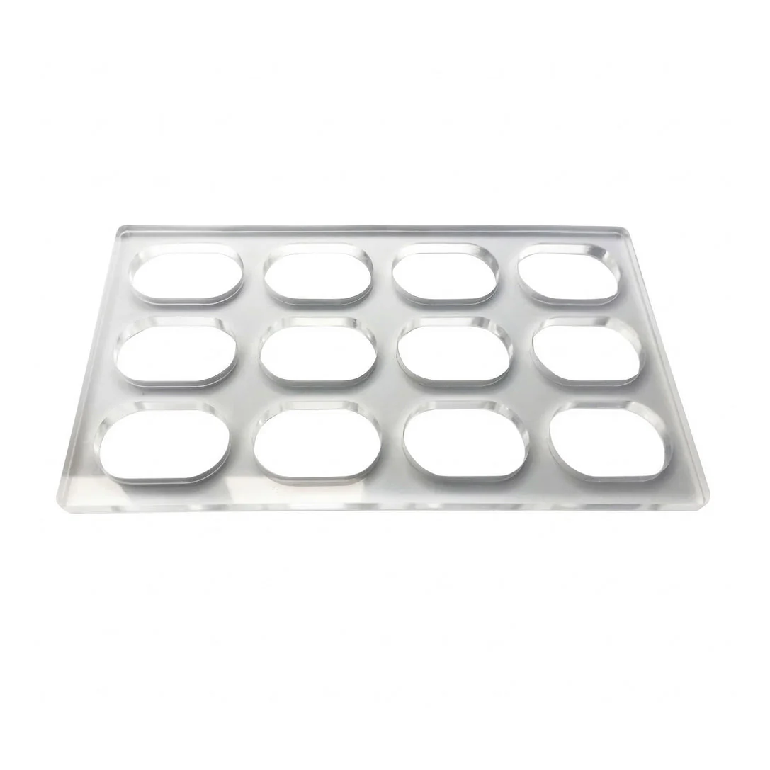 SANNENG Premium Acrylic Dacquoise Template, 12 Oval Cavities - Canadian Distribution - Ships Free Within Canada on Orders Above CAD $199 - Image 5